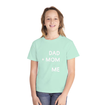 Dad + Mom = awesoME – Cute & Fun Math Youth T-Shirt