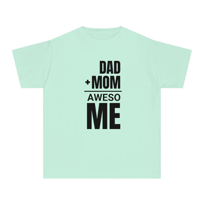 Dad + Mom = (Aweso)Me – Funny Math Youth T-Shirt