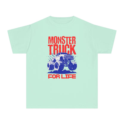 Monster Truck For Life - Cool Youth Graphic T-Shirt