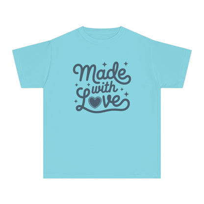 Made With Love – Stitched Heart Youth T-Shirt