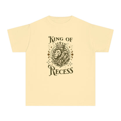 King of Recess T-Shirt – Vintage Lion Graphic Youth Tee