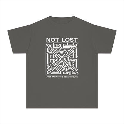 Not Lost, Just Taking the Scenic Route – Maze Adventure Youth T-Shirt
