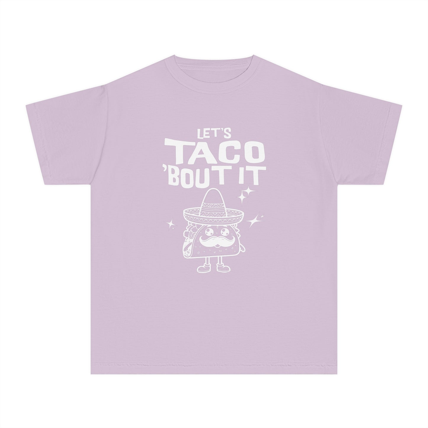 Let's Taco 'Bout It - Cute & Funny Comfort Colors® Youth T-Shirt (XS–XL)