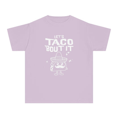 Let's Taco 'Bout It - Cute & Funny Comfort Colors® Youth T-Shirt (XS–XL)