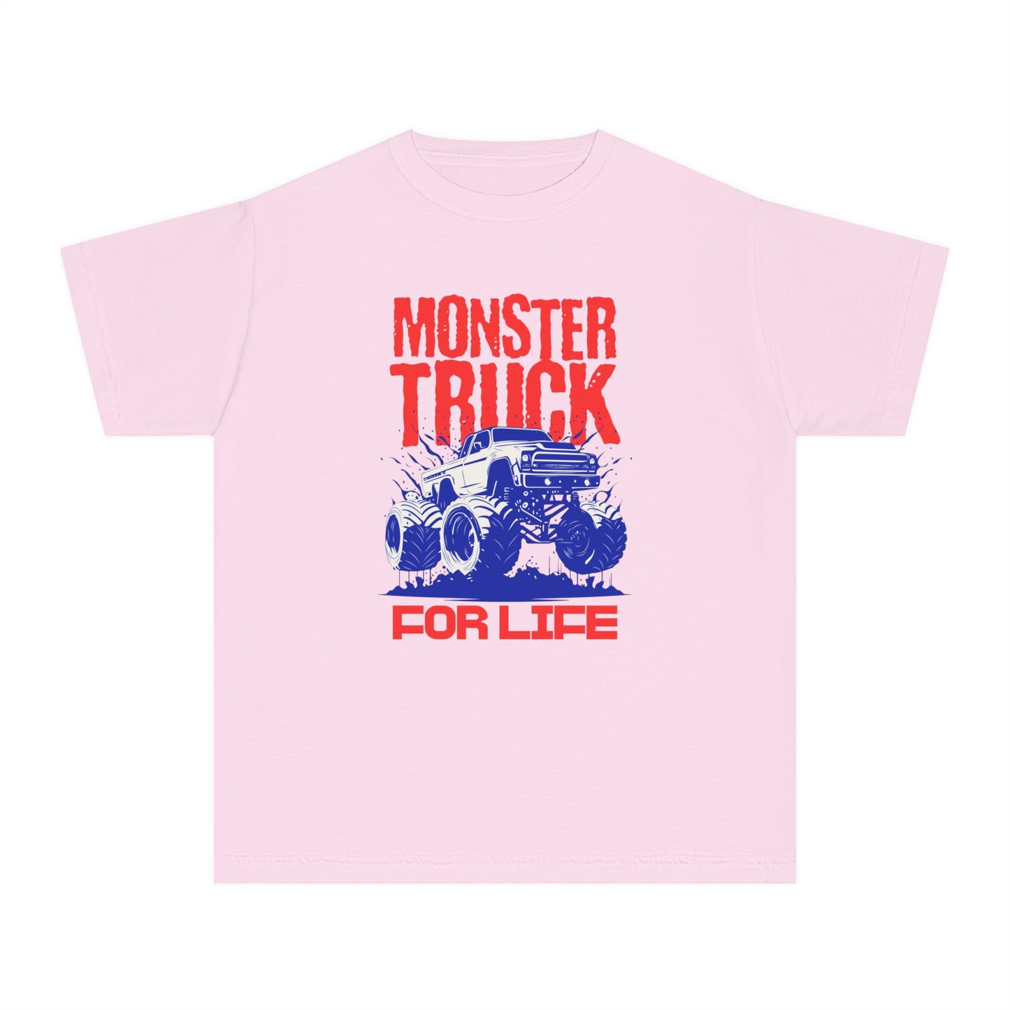 Monster Truck For Life - Cool Youth Graphic T-Shirt
