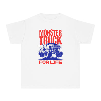 Monster Truck For Life - Cool Youth Graphic T-Shirt