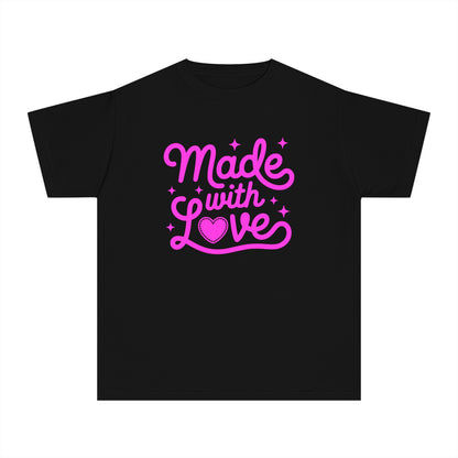 Made With Love – Stitched Heart Youth T-Shirt