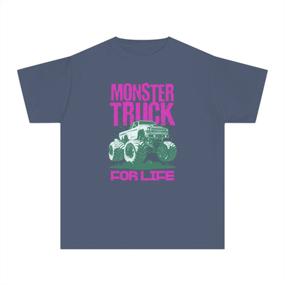 Monster Truck For Life - Cool Youth Graphic T-Shirt