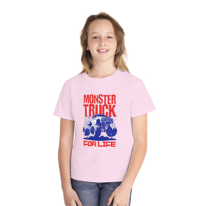 Monster Truck For Life - Cool Youth Graphic T-Shirt