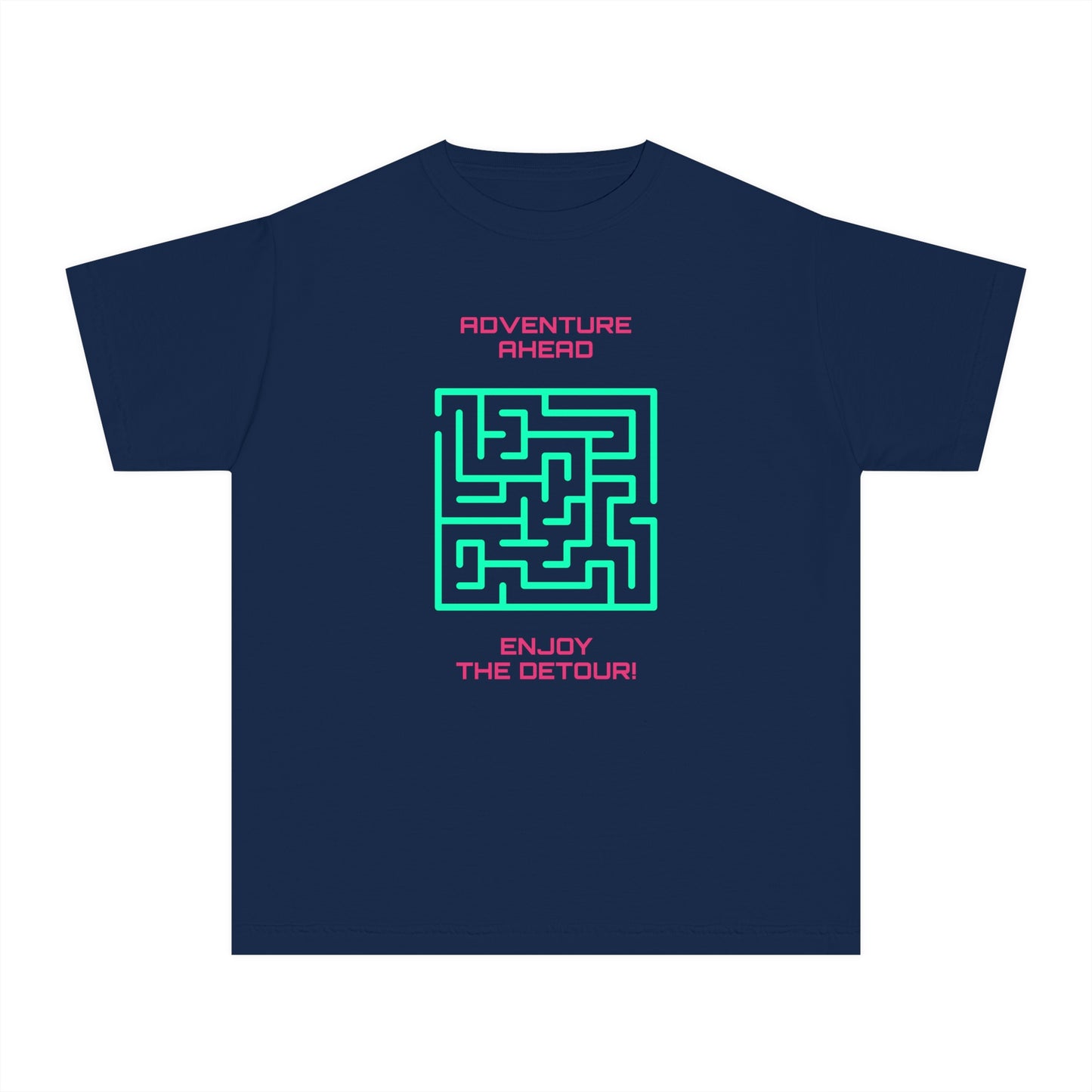 Adventure Ahead – Enjoy the Detour! Maze Youth T-Shirt