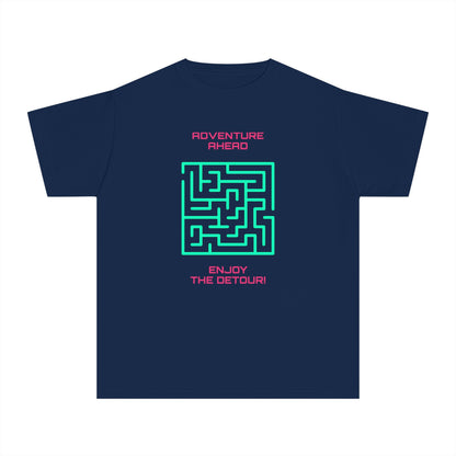 Adventure Ahead – Enjoy the Detour! Maze Youth T-Shirt