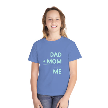 Dad + Mom = awesoME – Cute & Fun Math Youth T-Shirt