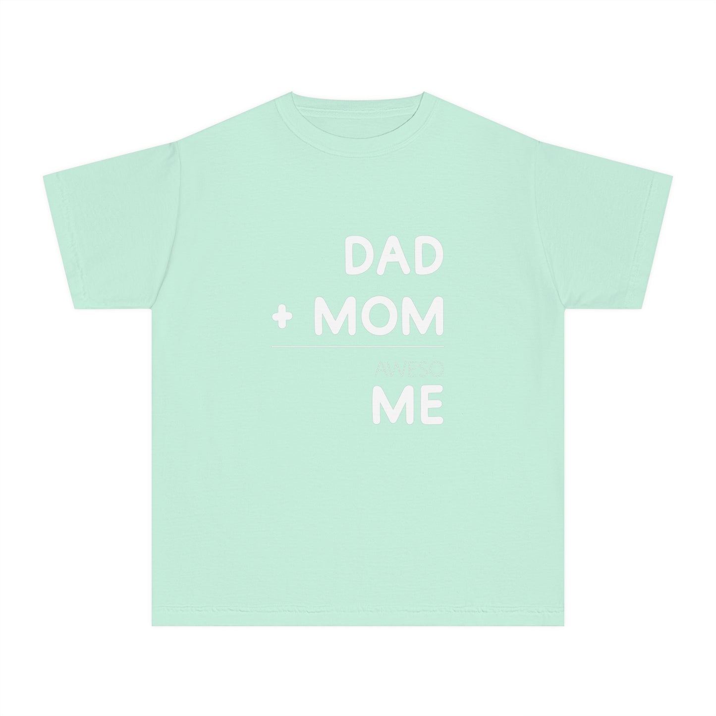 Dad + Mom = awesoME – Cute & Fun Math Youth T-Shirt