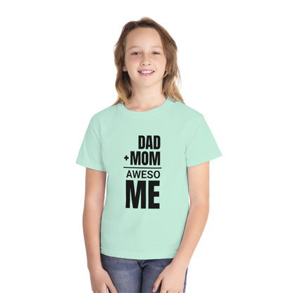 Dad + Mom = (Aweso)Me – Funny Math Youth T-Shirt