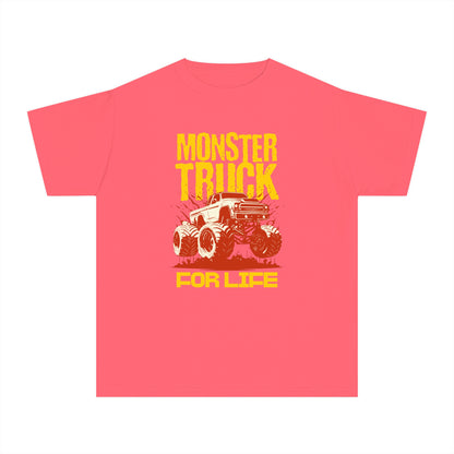 Monster Truck For Life - Cool Youth Graphic T-Shirt