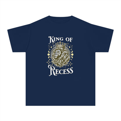 King of Recess T-Shirt – Vintage Lion Graphic Youth Tee