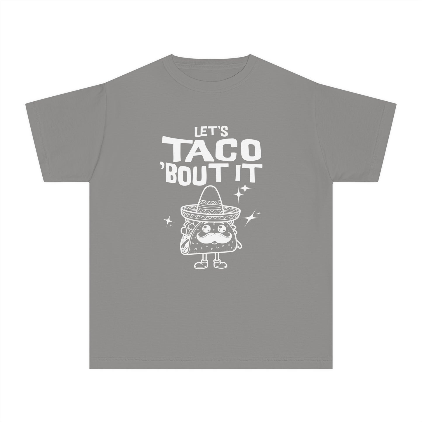 Let's Taco 'Bout It - Cute & Funny Comfort Colors® Youth T-Shirt (XS–XL)