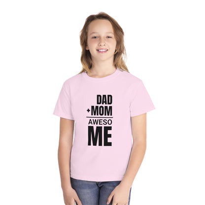 Dad + Mom = (Aweso)Me – Funny Math Youth T-Shirt