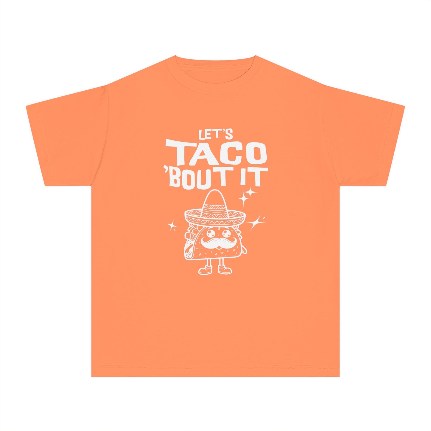 Let's Taco 'Bout It - Cute & Funny Comfort Colors® Youth T-Shirt (XS–XL)