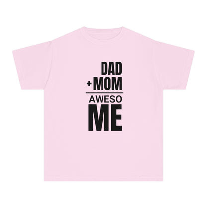 Dad + Mom = (Aweso)Me – Funny Math Youth T-Shirt