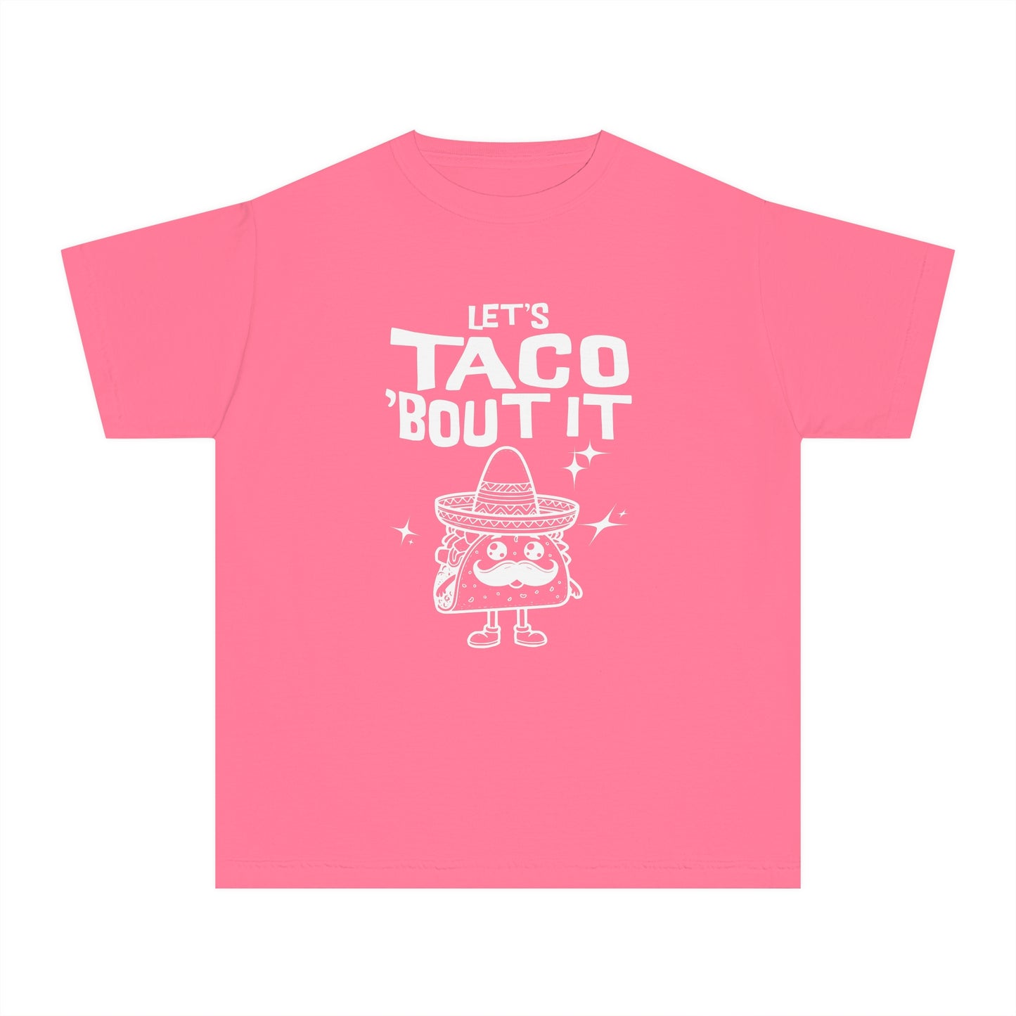 Let's Taco 'Bout It - Cute & Funny Comfort Colors® Youth T-Shirt (XS–XL)