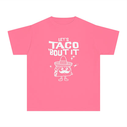 Let's Taco 'Bout It - Cute & Funny Comfort Colors® Youth T-Shirt (XS–XL)