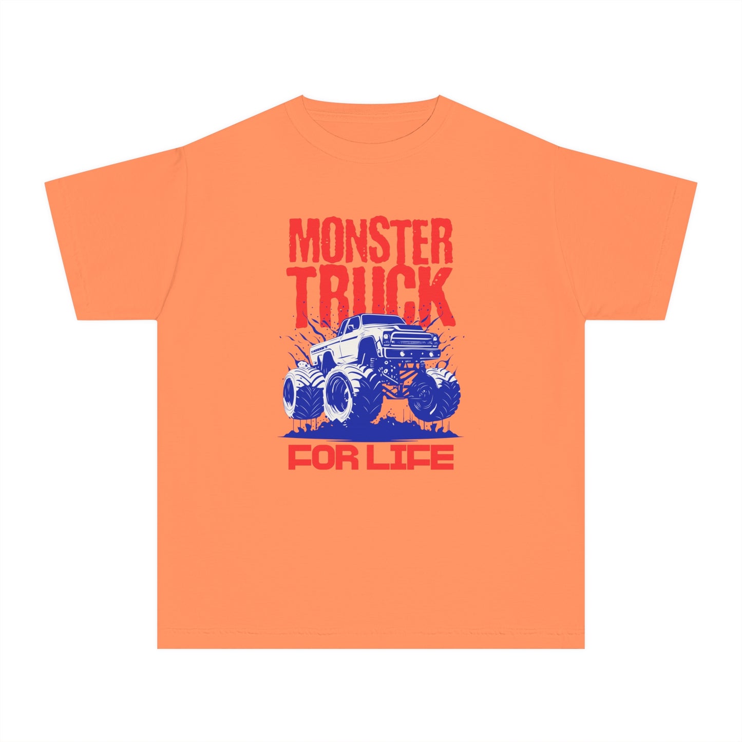 Monster Truck For Life - Cool Youth Graphic T-Shirt