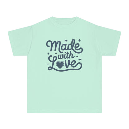Made With Love – Stitched Heart Youth T-Shirt