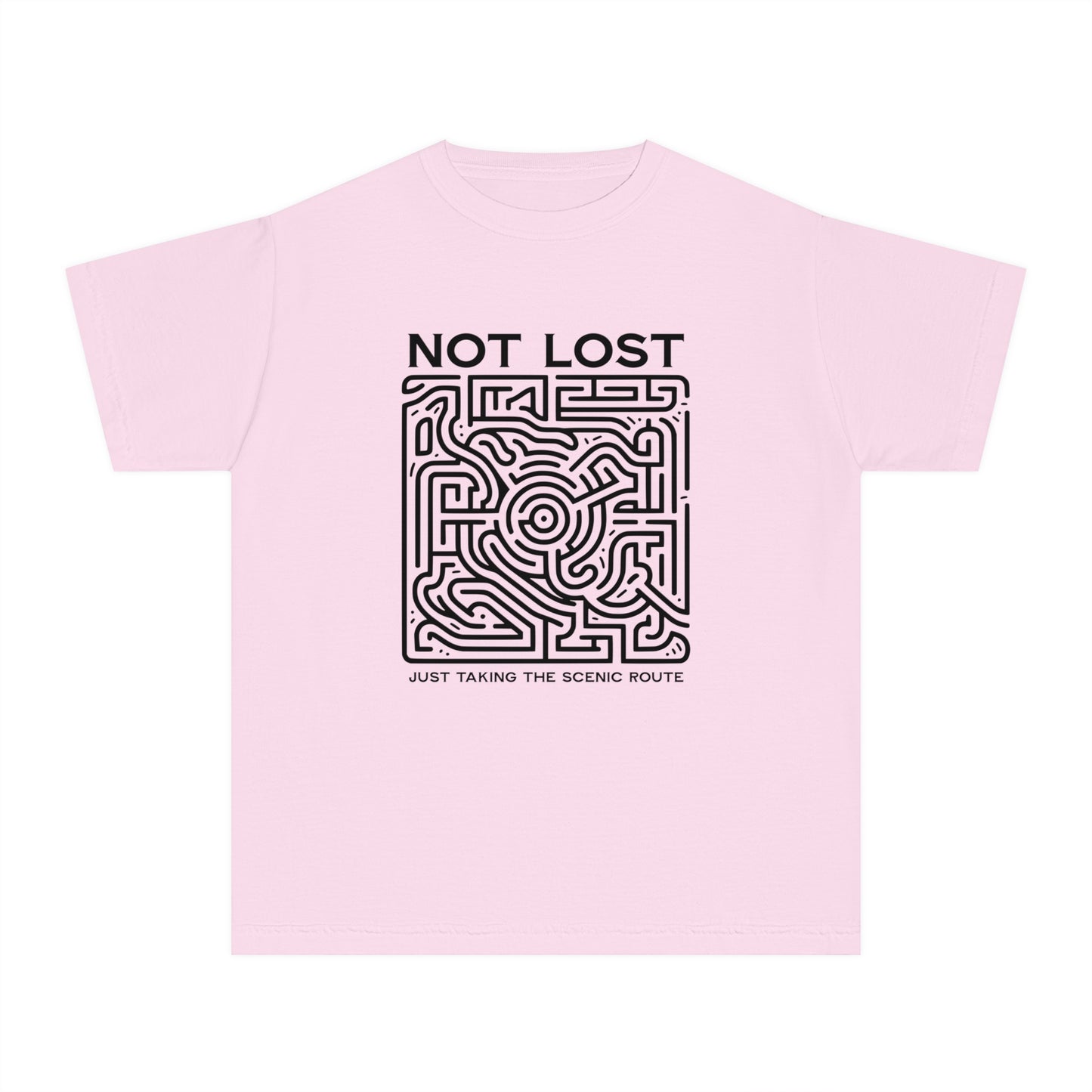 Not Lost, Just Taking the Scenic Route – Maze Adventure Youth T-Shirt
