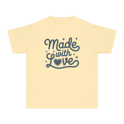 Made With Love – Stitched Heart Youth T-Shirt