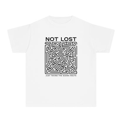 Not Lost, Just Taking the Scenic Route – Maze Adventure Youth T-Shirt