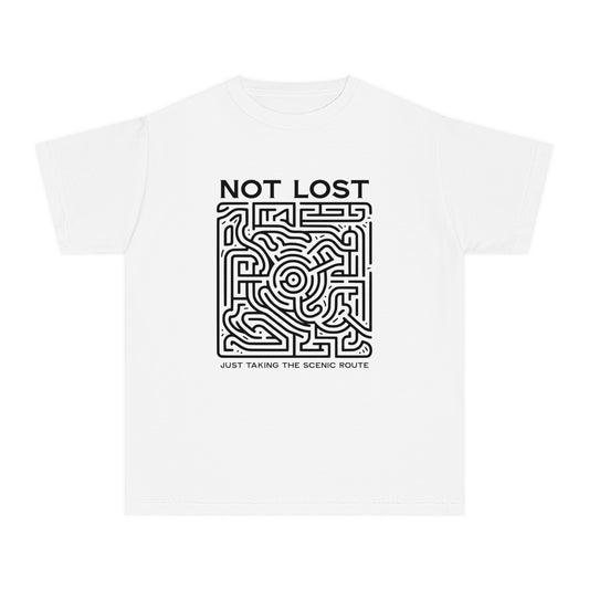 Not Lost, Just Taking the Scenic Route – Maze Adventure Youth T-Shirt