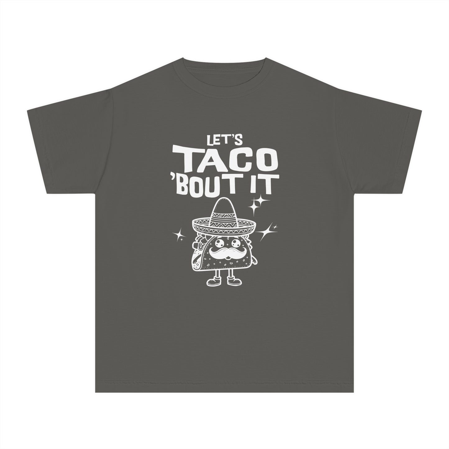 Let's Taco 'Bout It - Cute & Funny Comfort Colors® Youth T-Shirt (XS–XL)