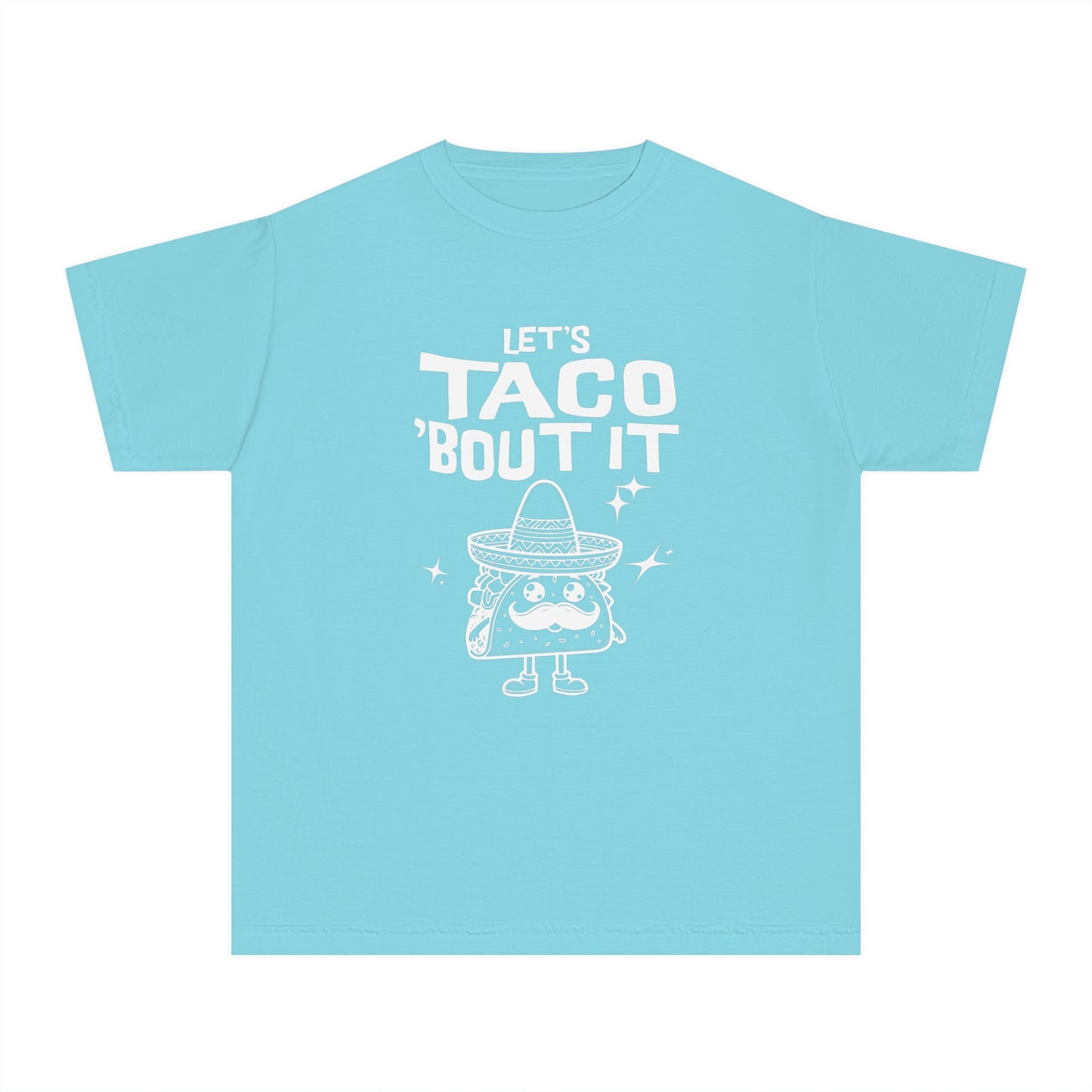 Let's Taco 'Bout It - Cute & Funny Comfort Colors® Youth T-Shirt (XS–XL)