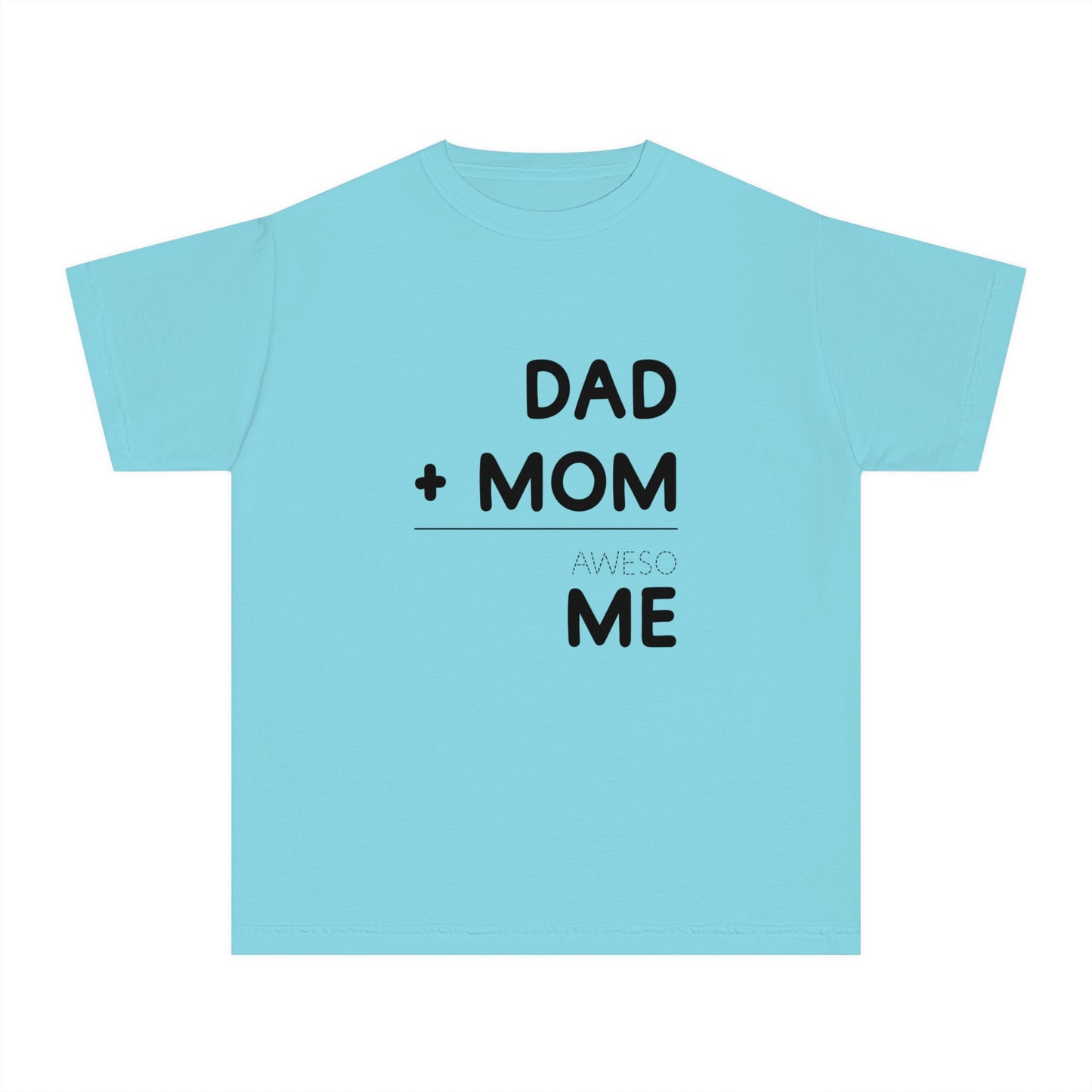 Dad + Mom = awesoME – Cute & Fun Math Youth T-Shirt