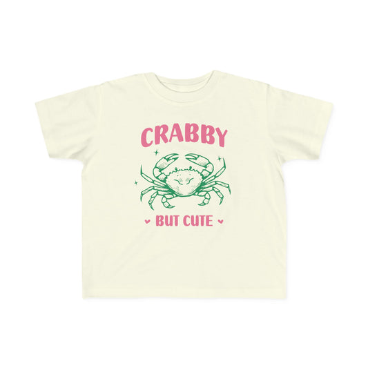 Crabby But Cute Adorable Toddler T-Shirt - Fun Summer Wear
