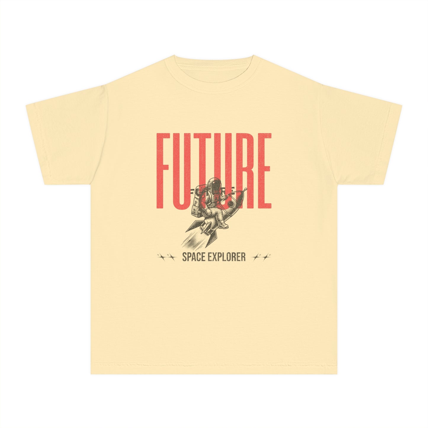Future Space Explorer – Astronaut Rocket Youth T-Shirt