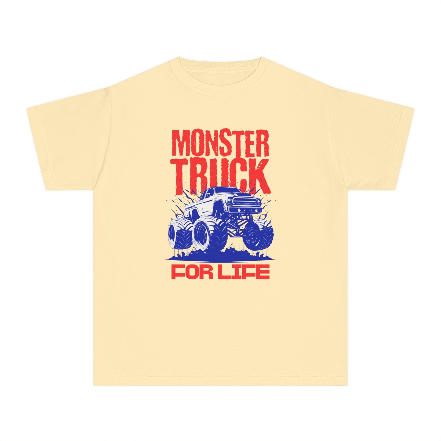 Monster Truck For Life - Cool Youth Graphic T-Shirt