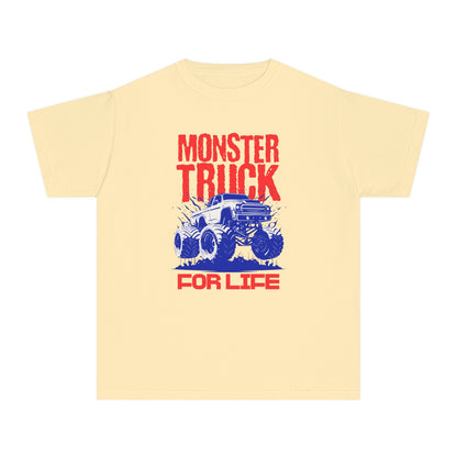 Monster Truck For Life - Cool Youth Graphic T-Shirt