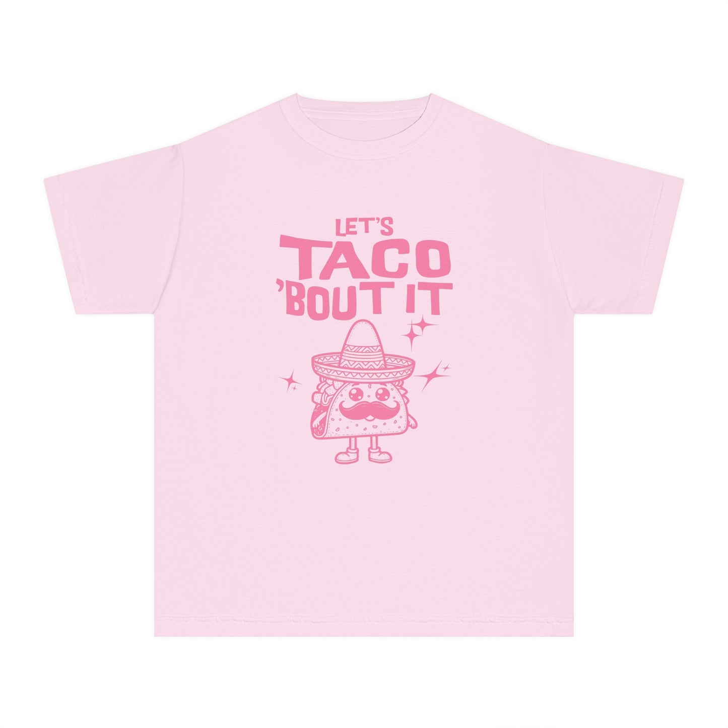 Let's Taco 'Bout It - Cute & Funny Comfort Colors® Youth T-Shirt (XS–XL)