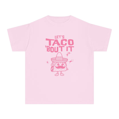 Let's Taco 'Bout It - Cute & Funny Comfort Colors® Youth T-Shirt (XS–XL)