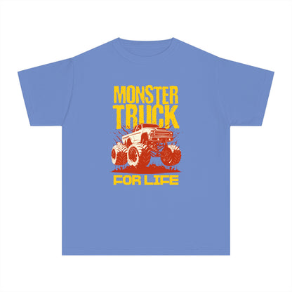 Monster Truck For Life - Cool Youth Graphic T-Shirt