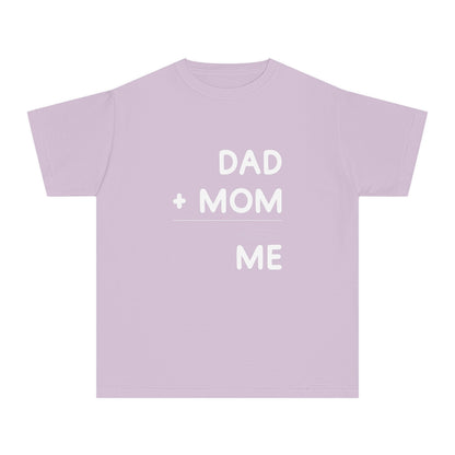 Dad + Mom = awesoME – Cute & Fun Math Youth T-Shirt