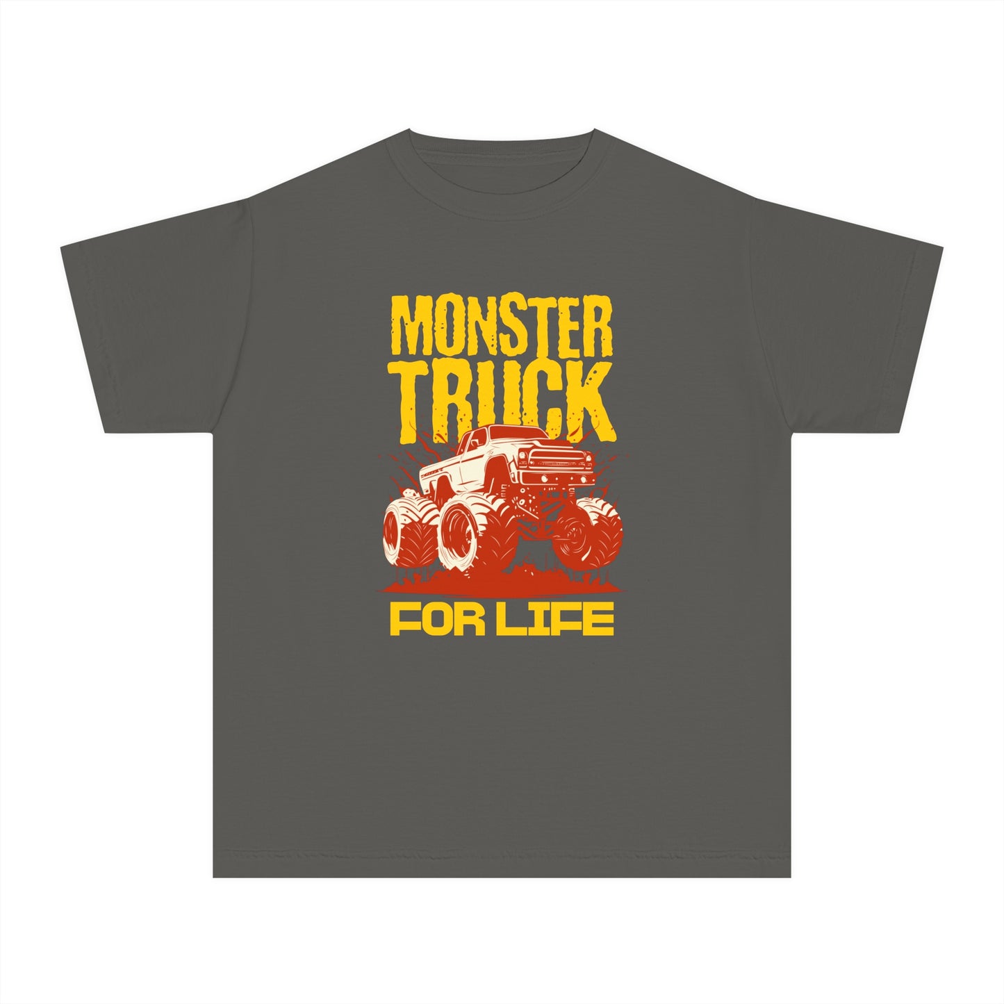 Monster Truck For Life - Cool Youth Graphic T-Shirt