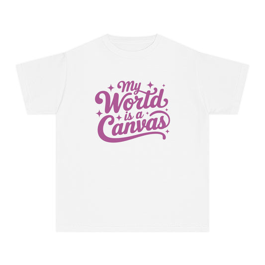 My World Is a Canvas – Creative Youth T-Shirt