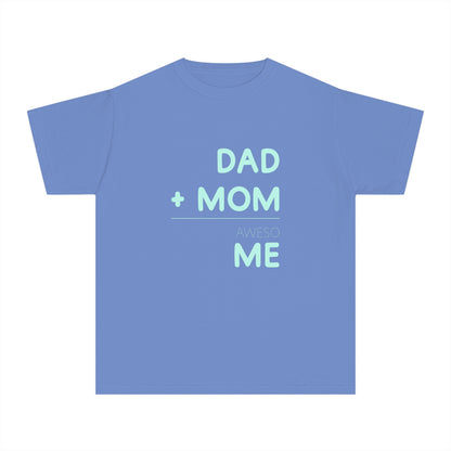 Dad + Mom = awesoME – Cute & Fun Math Youth T-Shirt