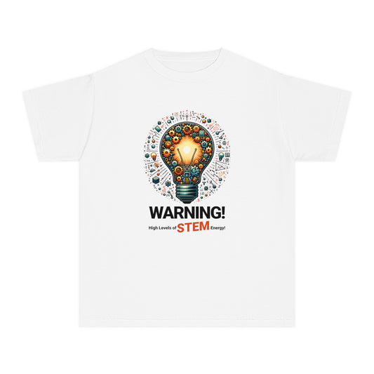 Warning: High Levels of STEM Energy – Science & Math Youth T-Shirt
