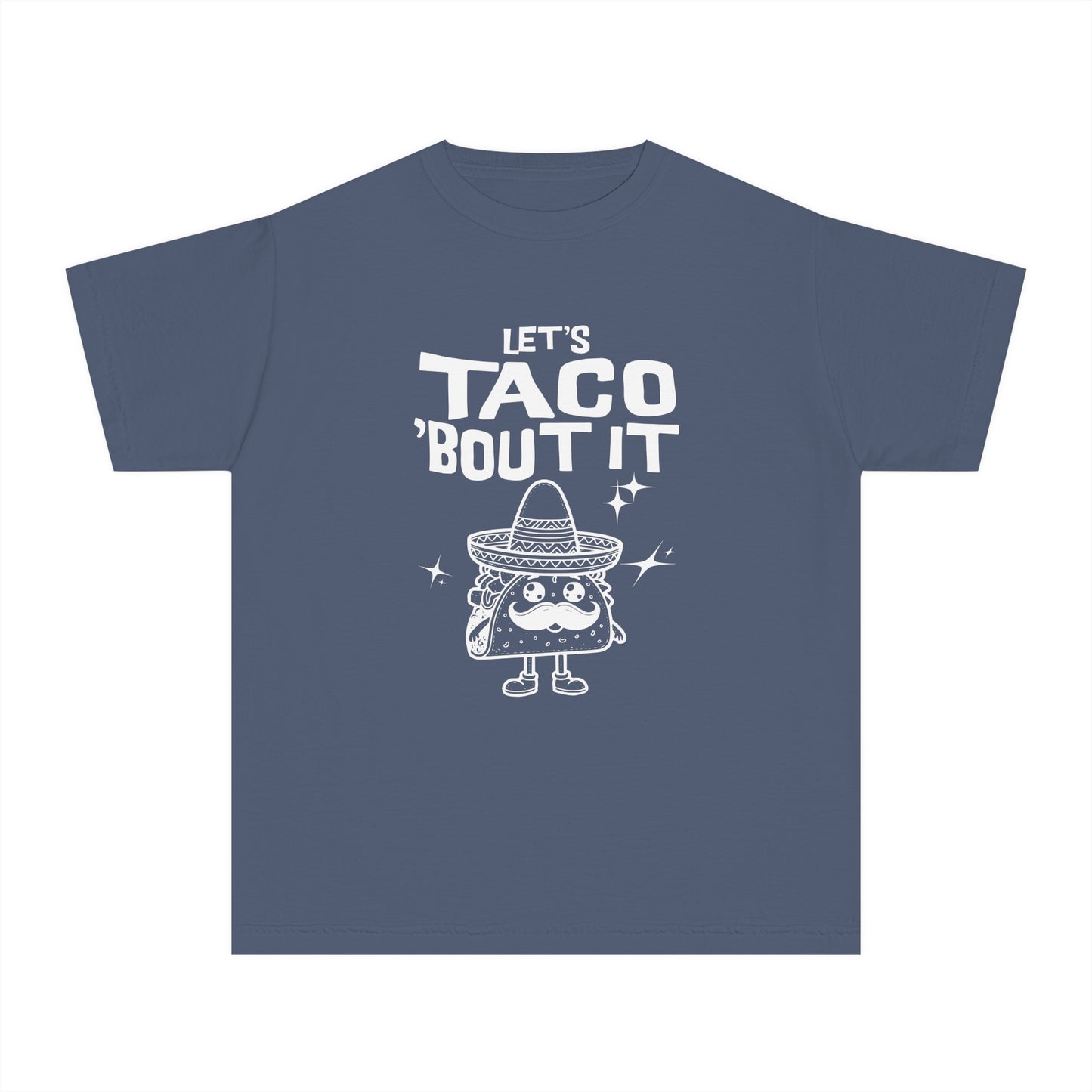 Let's Taco 'Bout It - Cute & Funny Comfort Colors® Youth T-Shirt (XS–XL)