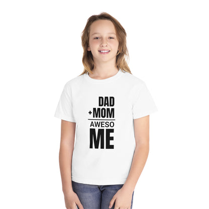 Dad + Mom = (Aweso)Me – Funny Math Youth T-Shirt