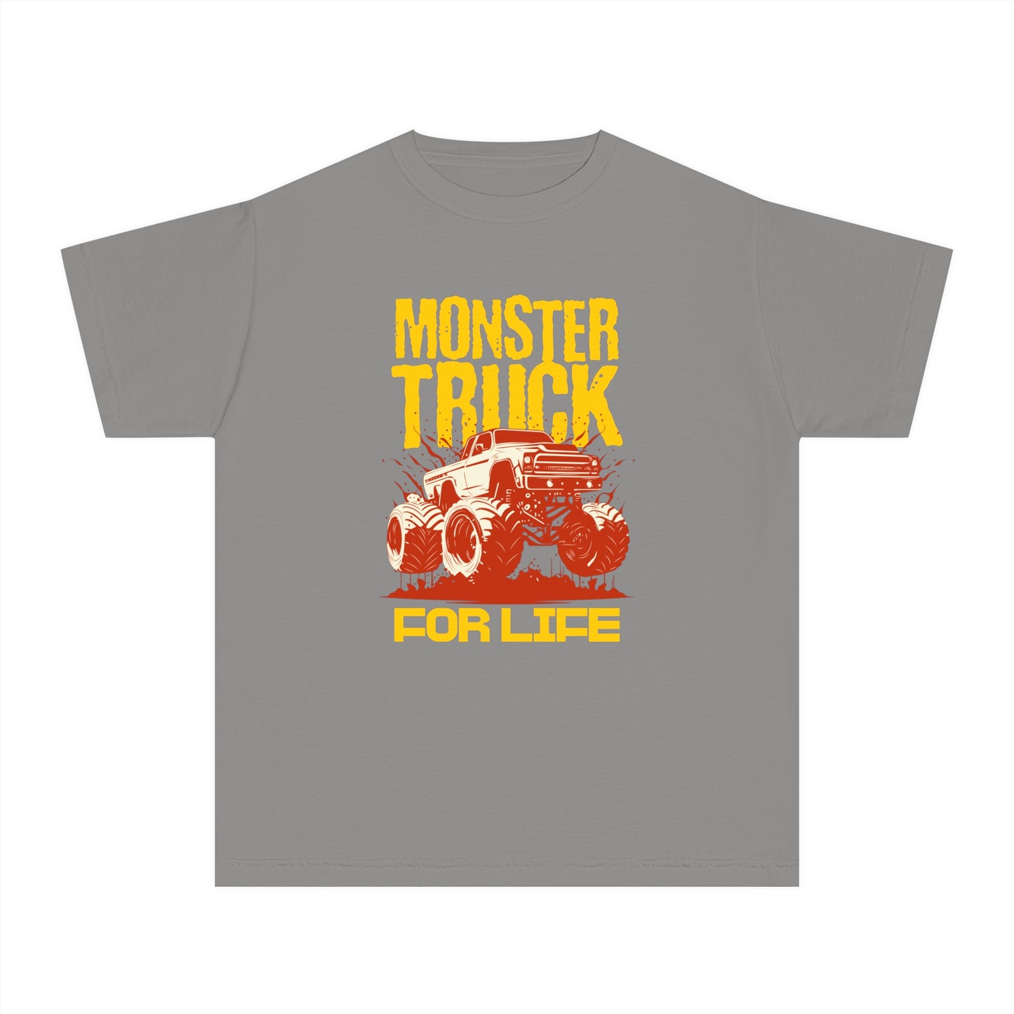 Monster Truck For Life - Cool Youth Graphic T-Shirt